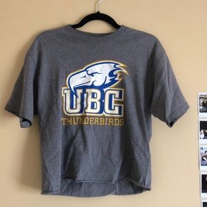 UBC thunderbirds cropped shirt